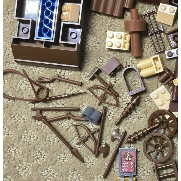 Lego and Compatible with Lego Building Blocks Tools Brown Tan Lot GA156 - Picture 3 of 9